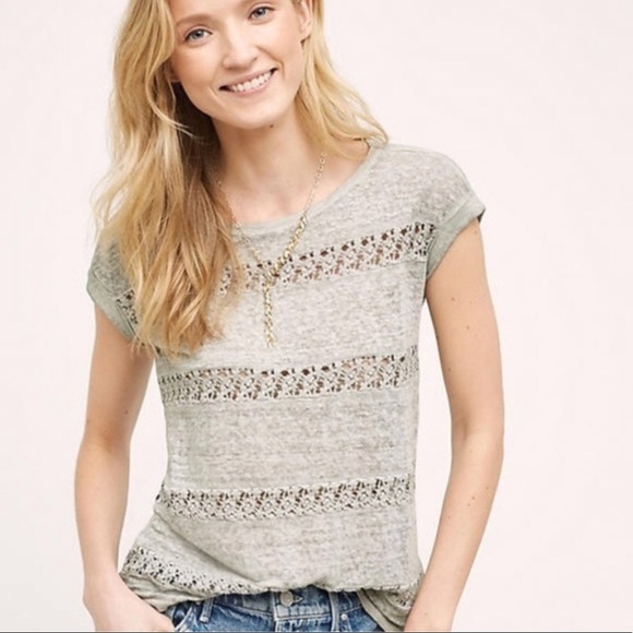 Anthropologie Akemi + Kin Lattice Lace Top
